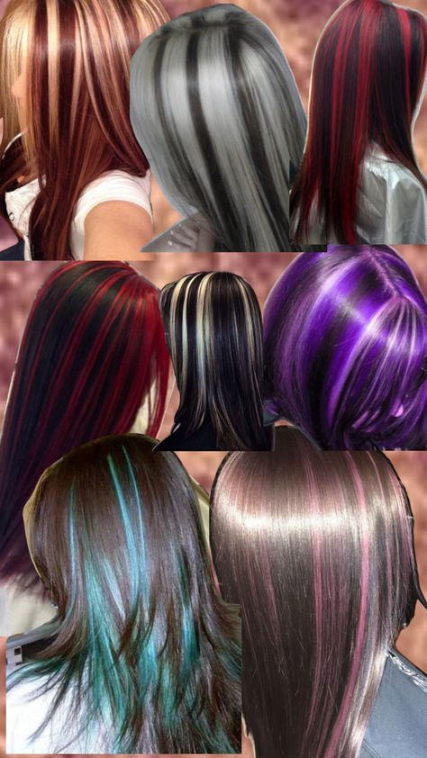 Skunk Hair, Red Hair Inspo, Hair Inspiration Long, Hair Color Streaks, Dyed Hair Inspiration, Hair Streaks, Hairstyles For Layered Hair, Pretty Hair Color, Hair Stylies