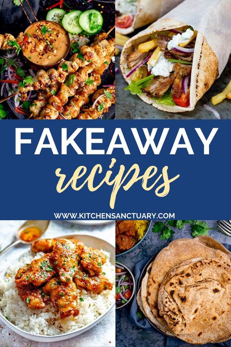 If like us you LOVE takeaway as a treat, we‘ve pulled together a collection of our favourite fakeaway recipes! #takeaway #recipes #dinner Takeaway Recipes, Prawn Toast Recipe, Chinese Fakeaway, College Recipes, Chapati Recipes, Hearty Food, Kitchen Sanctuary, Fakeaway Recipes, Asian Meals