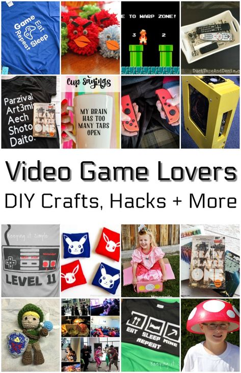 I have been looking forward to the Ready Player One movie for a long time so to celebrate I pulled together some fabulous DIY Crafts and Tips for Video Game Lovers. DIY Gamer Shirt | Angry Birds Pom Poms | Super Mario Brothers Hack | Remote Tray Ready Player One Characters Shirt | Too Many … Game Vbs, Gaming Crafts, Ready Player One Movie, Video Game Crafts, Game Crafts, Diy Crafts For Teen Girls, Thoughtful Gifts For Him, Crochet Geek, Geek Crafts