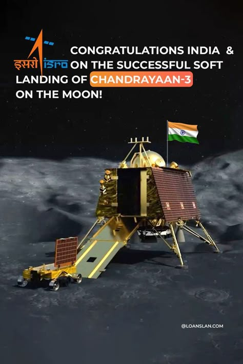 𝐋𝐚𝐧𝐝𝐢𝐧𝐠 𝐨𝐟 𝐂𝐡𝐚𝐧𝐝𝐫𝐚𝐲𝐚𝐚𝐧-𝟑 𝐨𝐧 𝐭𝐡𝐞 𝐌𝐨𝐨𝐧!🪐👨‍🚀 Amidst anticipation and excitement, India has once again showcased its prowess in space exploration with the triumphant soft landing of Chandrayaan-3 on the lunar surface.🌓 . . #chandrayaan3 #india #isro #indian #moonmission #moon #space #universe #achievement #chandrayan3launch #chandrayan3mission #Congratulations #loanslan Chandrayan 3, Science Exhibition Ideas, Earth Day Drawing, Mom Dad Tattoo Designs, Aliens History, Collage Landscape, Diwali Pictures, Math Quotes, Lunar Surface