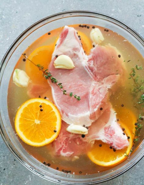 Pork Chop Brine Recipes, Brine For Pork, Pork Chop Brine, Pork Entrees, Pork Chop Recipes Baked, Pork Chop Dinner, Brine Recipe, Pork Loin Recipes, Pork Dinner