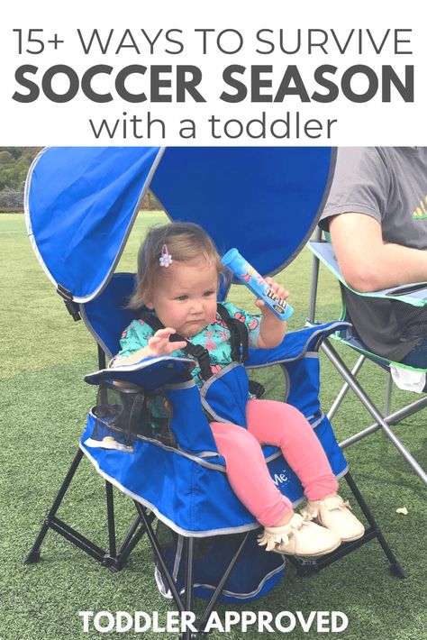 toddler watching a soccer game Poppy Activities, Keep Toddlers Busy, Toddler Soccer, Moms Life, Kid Responsibility, Toddler Essentials, Soccer Season, Quiet Activities, Sports Game