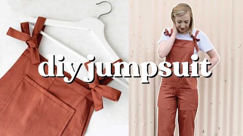 Dungarees Pattern Free Women, Romper Pattern Women's, Starting Sewing, Lucy And Yak Dungarees, Sewing Clothes Refashion, Diy Jumpsuit, Dungarees Pattern, Jumpsuit Sewing, Romper Sewing Pattern