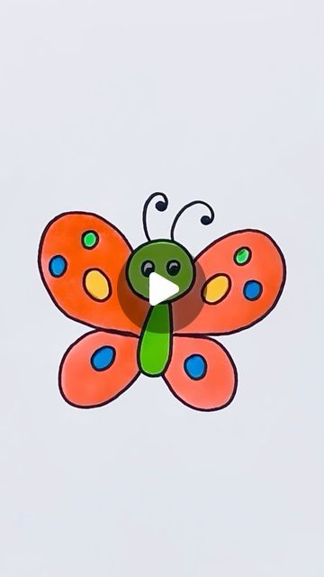 50K views · 1.2K likes | Creative Drawing for kids on Instagram: "Easy Butterfly Drawing #reels #draw #drawing #art" Easy Drawings Turtle, How To Draw A Butterfly For Kids, Butterfly Drawing For Kids Easy, How To Draw Easy Animals, How To Draw A Butterfly Easy, Kids Drawing Ideas Easy Nature, Easy Drawings For Kids Cute, Butterfly Painting For Kids, Easy To Draw Butterfly