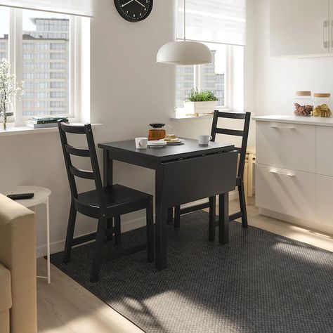 kitchen table - Search - IKEA Ikea Small Dining Table, Ikea Lerhamn, Dining Table Small Space, Small Dining Table, Table Extensible, Drop Leaf Table, Comfy Chairs, Small Dining, Small Table