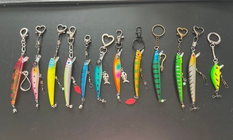 Fishing Lure Keychain, Fish Keychain, Fish Lure, Keychain Gifts, Fish Jewelry, Luck Charms, Keychain Gift, San Antonio Tx, Fishing Lure