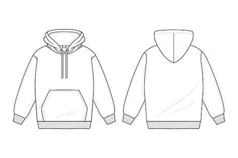 Hand drawn hoodie outline illustration | Free Vector #Freepik #freevector #drawing #illustration #outline #minimal Hoodie Outline, Hoodie Vector, Illustration Outline, Hoodie Drawing, Outline Illustration, Blank T Shirts, Vector Hand, Scenery Wallpaper, Oversize Hoodie