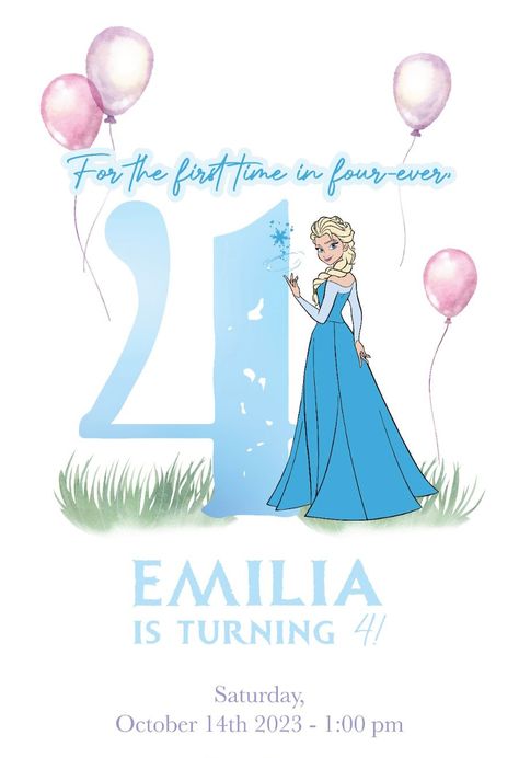 A FROZEN PRINCESS THEMED BIRTHDAY PARTY – Charlotte sy Dimby Birthday Themes For Girls 4th, 4th Birthday Party For Girls Theme, Frozen 4th Birthday Party, Frozen Tea Party, Princess Themed Birthday Party, Embroidery Couple, Fiesta Bluey, Frozen Birthday Party Decorations, Elsa Birthday Party