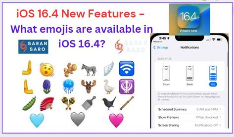 iOS 16.4 New Features - What emojis are available in iOS 16.4? New Emojis, Folding Hand Fan, Heart Lights, Apple Ios, Latest Iphone, Software Update, Web App, Ipod Touch, Ios