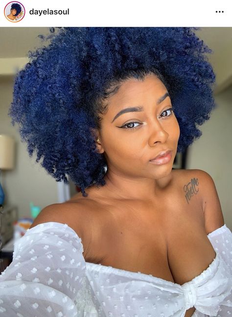 Midnight Blue Hair Color On Black Women, Blue Hair Color On Black Women Natural, Dark Blue Natural Hair Black Women, Navy Blue Natural Hair Black Women, Navy Blue Hair Color On Black Women, Dark Blue 4c Hair, Blue Hair For Black Women, Blue 4c Natural Hair, Navy Blue Natural Hair