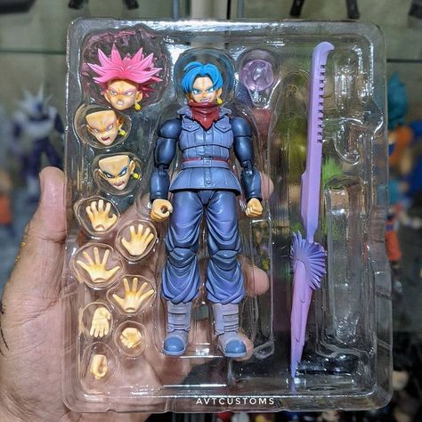 Dbz Toys, Deadpool Action Figure, Anime Stars, Super Saiyan Blue, Dragon Ball Super Artwork, Anime Dragon Ball Goku, Custom Toys, Goku Black, Dragon Ball Super Manga