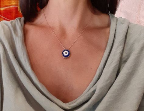 Baby Shower Jewelry, Crystal Locket, Jewelry Enamel, Sterling Silver Locket Necklace, Jewelry Rose Gold, Bullet Necklace, Evil Eye Necklace Gold, Protection Jewelry, Sterling Silver Locket