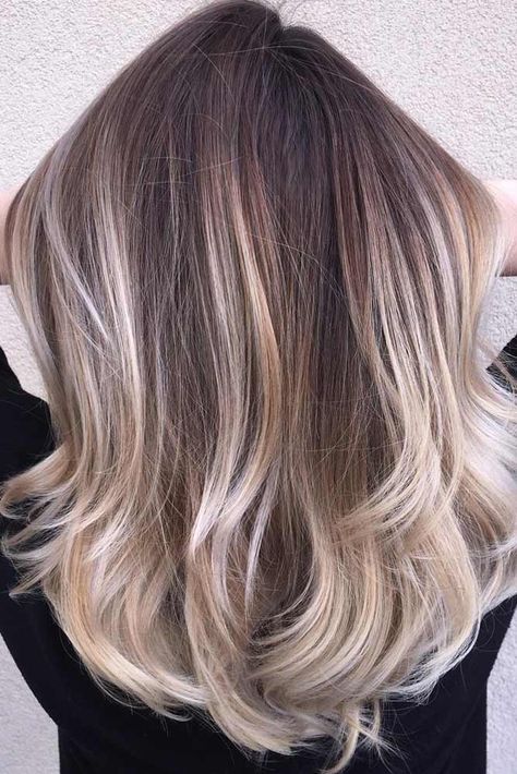 Brown Medium Length Hair, Blond Cenușiu, Smokey Blonde, Balayage Long Hair, Kadeřnické Trendy, Ash Blonde Balayage, Hair Blond, Ombre Hair Blonde, Balayage Hair Dark