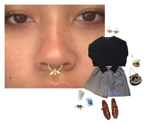 "Might get a septum piercing 🐝" by francoise-hardly ❤ liked on Polyvore featuring American Apparel and Jean-Paul Gaultier Weird Piercings, Cute Septum Rings, Septum Gold, Septum Piercing Jewelry, Nose Piercings, Nose Piercing Jewelry, Cute Piercings, Septum Jewelry, Jewelry Lookbook