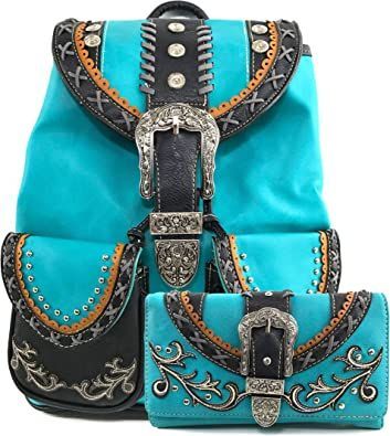 Justin West Trendy Western Rhinestone Leather Conceal Carry Top Handle Backpack Purse Women Yeezy, Yeezy Clothing, Canvas Backpack Purse, Sling Backpack Purse, Western Purses, Styles Women, Purple Backpack, Working Women, Women Business