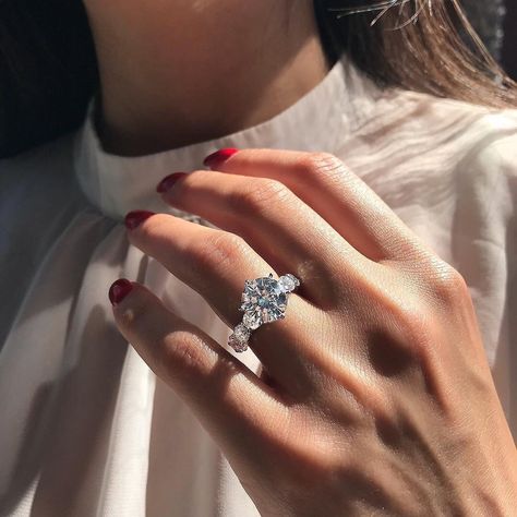 Jeweller: Michael Alan Jewelers Trendy Engagement Rings, Halo Round Engagement Ring, Big Diamond Engagement Rings, Stylish Engagement Rings, Pink Engagement, Pink Cushion, Diamond Wedding Jewelry, Top 10 Engagement Rings, Wedding Jewellery Collection