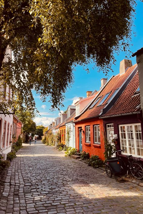 Aarhus Aesthetic, Danmark Aesthetic, Denmark Itinerary, Cobblestone Houses, Denmark Aarhus, Denmark Landscape, Denmark Architecture, Denmark Summer, Denmark Aesthetic