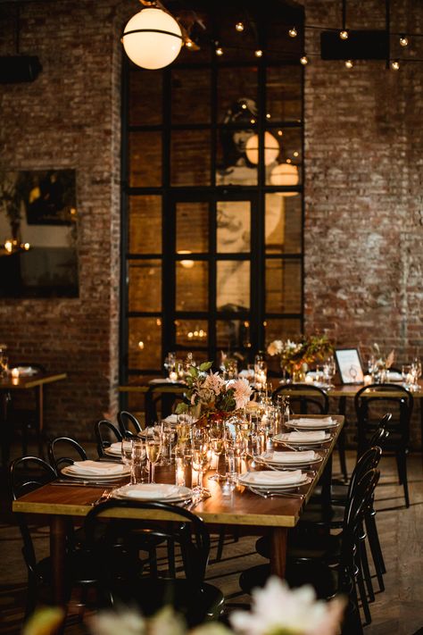 Wythe Hotel Wedding, Samm Blake, Brooklyn Wedding Venues, Wythe Hotel, Industrial Chic Wedding, Loft Wedding, Champagne Tower, Warehouse Wedding, Restaurant Wedding