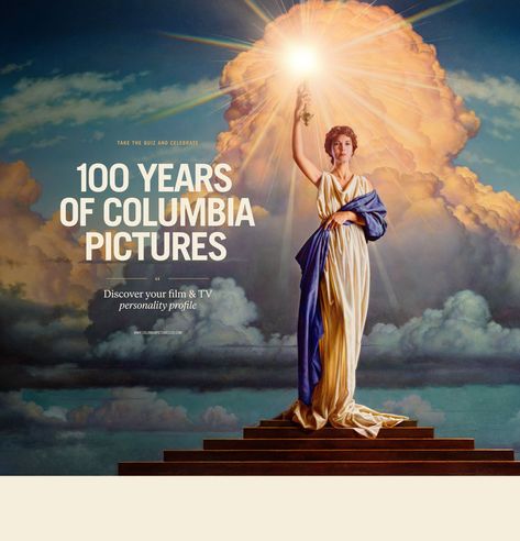 100 Years of Columbia Pictures :: Behance Personality Profile, Cannes Lions, Outdoor Movie, Columbia Pictures, 100th Anniversary, Passion Project, Sony Pictures, Brand Experience, Advertising Photography