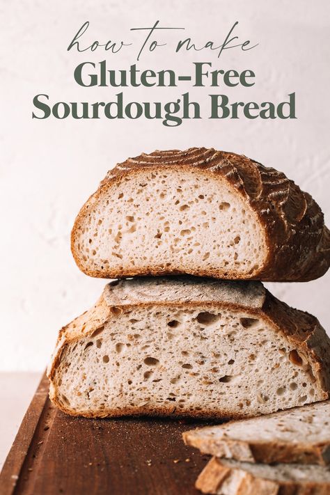 Gluten Free Sourdough Bread Recipe, Savoury Pie, Gluten Free Sourdough Starter, Gluten Free Sourdough Bread, Allergy Recipes, Sourdough Recipe, Inflammatory Recipes, Pan Sin Gluten, Gluten Free Sourdough