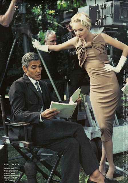 George Clooney and Gemma Ward (Vanity Fair USA, Nov 2006) Norman Jean Roy, Gemma Ward, Montecarlo Monaco, The Great, Annie Leibovitz, Lucky Ladies, Princess Caroline, George Clooney, Hollywood Glamour