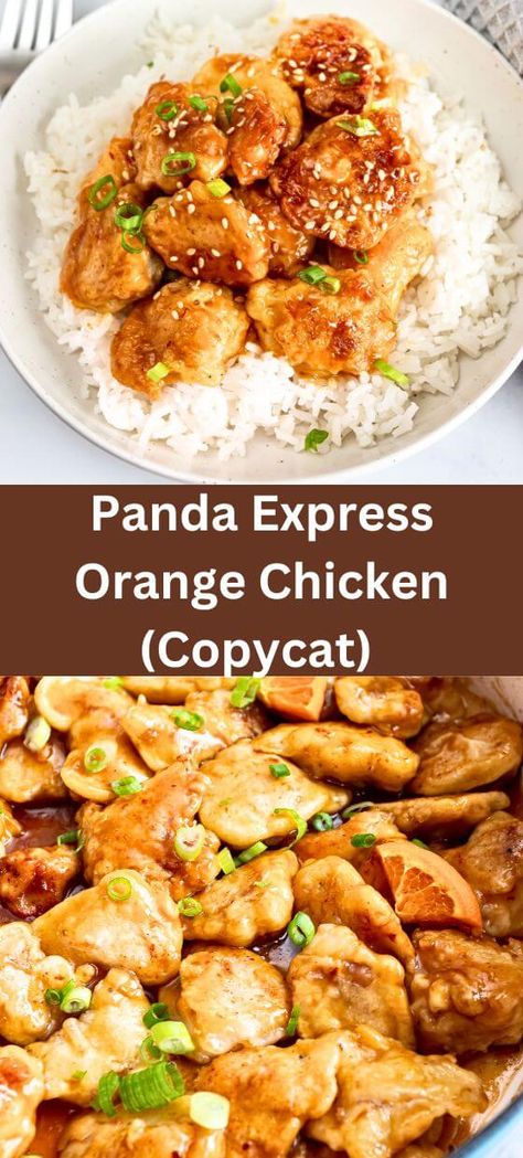 Panda Express Orange Chicken (Copycat) Copycat Panda Express Orange Chicken, Copycat Orange Chicken, Panda Express Orange Chicken Recipe, Copycat Panda Express, Panda Express Orange Chicken, Easy Orange Chicken, Food Bites, Sour Orange, Orange Chicken Recipe