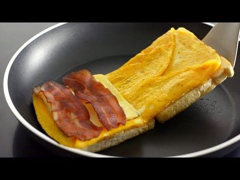 Breakfast Toast Sandwich, Sandwich Egg Breakfast, Ham And Egg Breakfast Sandwich, One Pan Egg Toast Sandwich, Egg Bacon Cheese Sandwich, Toasted Breakfast Sandwich, One Pan Egg Toast, Breakfast Egg Sandwich Recipes, One Pan Breakfast Sandwich