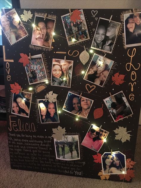 Picture Board with Twinkle Lights✨ Poster Board Picture Collage Birthday, Friend Board With Pictures, Couples Picture Collage Ideas, Poster For Boyfriend With Pictures, Picture Board For Birthday, Picture Board For Boyfriend, Poster Board Birthday Ideas, Best Friend Poster Board, Picture Poster Board Ideas Birthday