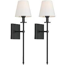 Living Room Vanity, Black Bedside, Wall Mount Lantern, Metal Columns, Room Vanity, White Lampshade, Rustic Light Fixtures, Light Fixtures Bathroom Vanity, Vintage Wall Sconces