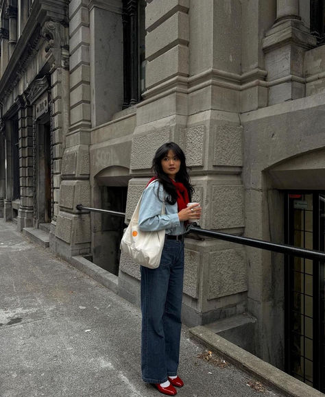 Carel Paris | Our Carel seen on … 💕#CarelLovers #carelparis | Instagram Mary Jane Flats Outfit, Red Ballet Flats Outfit, Red Flats Outfit, Red Mary Jane Heels, Red Heels Outfit, Mary Jane Outfit, Mary Janes Outfit, Red Shoes Outfit, Mary Jane Shoes Outfit