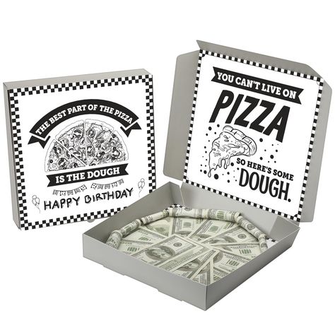 PRICES MAY VARY. Gift Big with an Ideal Size: each personal pizza box measures approximately 10 x 10 x 1.77 inches or 25.4 x 25.4 x 4.5 cm; This is the size for cash gifts or multiple smaller accessories; They can even fit gift cards or cash, making them a nice choice for surprise money gifts; You can tie it up with some cute string (not included) or use some tape (not included) to help keep it closed(money not inclued) Safety and Reliability in Every Box: made with sturdy cardboard material, ou Pizza Money Gift, Birthday Presents For Husband, Birthday Bouquet For Him, Money Gift Ideas Christmas, Money Bouquet For Men, Pizza Box Money Gift, Money Birthday Gift Ideas, Money Present Ideas, Fun Ways To Gift Money