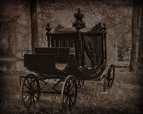 Carriage Elf fantasy fair Haarzuilen 2010 | Flickr - Photo Sharing! Gothic Carriage, Hearse Carriage, Diy Cemetery, Haunted Garage, Haunted Images, The Last Ride, Gothic Pictures, Halloween Retro, Creepy Christmas