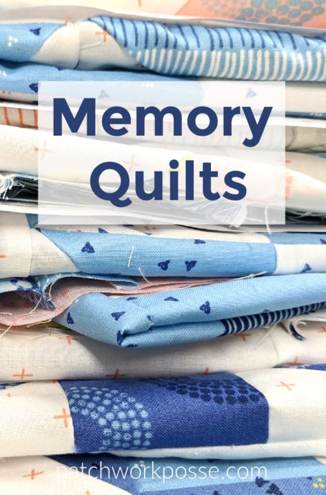 Memory Quilts: Everything You Need to Know 1 Sewing Memory Projects, Memory Quilts From Clothes Men Patterns, Memorial Quilts From Clothes, Memory Quilt Patterns, Memory Quilts From Clothes Men, Memory Quilts From Clothes, Memory Crafts From Clothes, Memory Quilt Ideas, Memory Clothes