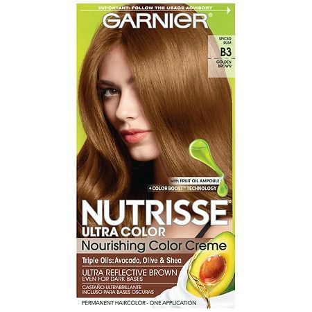 Fashion Bax Honey Brown Hair Color, Garnier Hair Color, Golden Brown Hair Color, Golden Brown Hair, Honey Brown Hair, Color Conditioner, Hair Color Formulas, Brown Hair Dye, Dyed Red Hair