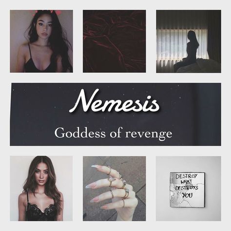 Nemesis Goddess Of Revenge, Goddess Of Revenge, Goddess Nemesis, Nemesis Goddess, Poseidon Percy Jackson, Chb Cabins, Primordial Goddess, Percy Jackson Outfits, Desired Reality