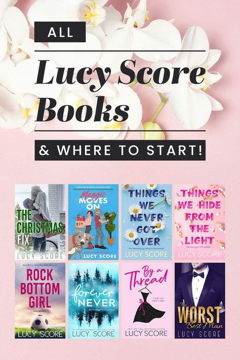 Lucy Score is the author of the immensely popular books Things We Never Got Over and By A Thread.  We have put together a guide to ALL of Lucy Score's books, so check them out here and discover some amazing contemporary romance reads!
#lucyscore #lucyscoreauthor #thingswenevergotover #knockemout #knockemoutseries #contemporaryromance #contemporaryromancereads #contemporaryromancebooks #romancebooks
#romancereads #byathread #maggiemovieson Lucy Score Books, Lucy Score, Contemporary Romance Books, Popular Authors, Forever Girl, Reading Romance, Rock Bottom, Popular Books, Contemporary Romances