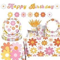 Flower Birthday Party Decorations, Daisy Birthday Party Decorations, Daisy Birthday Party, Flower Power Party, Daisy Theme, Colorful Daisies, Boho Party Decorations, Flower Birthday Party, Daisy Birthday