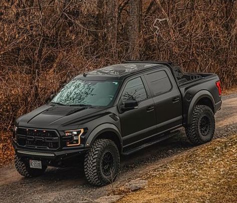 Black Ford Raptor, F150 Lifted, Black Cadillac, Tactical Truck, F150 Raptor, Ford F150 Raptor, Ford Trucks F150, Ford Ranger Raptor, Motorcross Bike