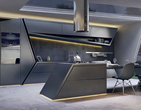 Kitchen Design on Behance Modern Kitchen 2020, Artistic Kitchen, Futuristic Interior Design, Kitchen 2020, Modern Kitchen Cabinet Design, Modern Kitchen Design Luxury 2020, Modern Kitchen Interiors, Futuristic Interior, Kitchen Interior Design Modern