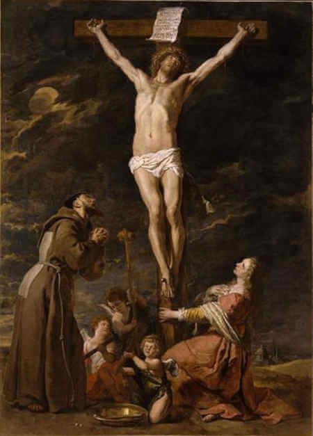 Stations of the Cross - St. Francis of Assisi — My Catholic Life! Crucifixion Painting, Crucifixion Art, Way Of The Cross, The Crucifixion, Maria Magdalena, Crucifixion Of Jesus, Religious Paintings, Stations Of The Cross, Mary Magdalene