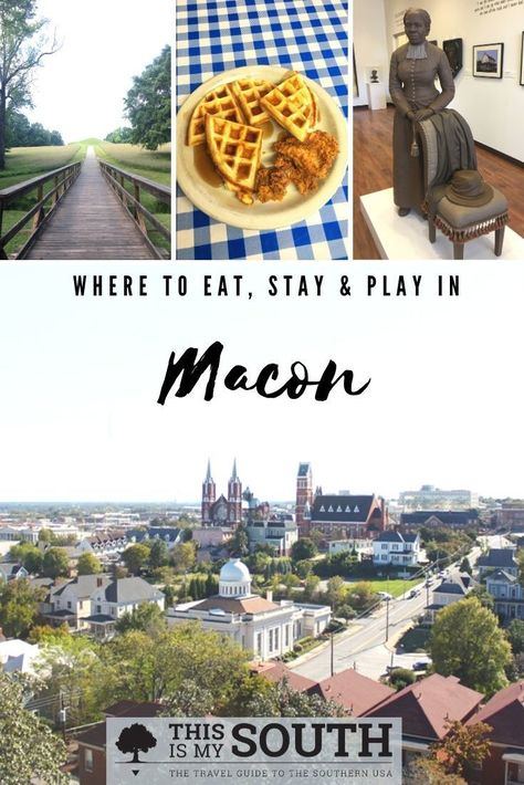 Macon is a nice and quaint historic city in Georgia perfect for visiting with this guide from This Is My South. From historical colleges to iconic music history locations, Macon has it all. Plus, Atlanta is less than two hours away. Make a trip to visit Macon Georgia using this guide. You won't regret it! #macongeorgia #georgia #travelingtips #macon Mercer University, Southern Usa, Southern Mansions, Girls Weekend Getaway, Macon Georgia, Southern Travel, Otis Redding, Bucket List Vacations, Georgia Travel