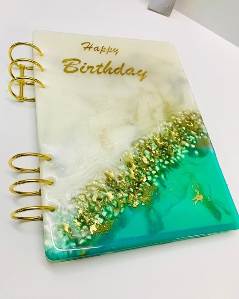 Resin Notebook 📒 #resinbookmarks #resinnotebook #resinart #resinartwork #resinartist #resinartists #diy #craftingideas #handmade #handmadewithlove #handmadegifts #gift #giftideas #personalised #smallbusiness #smallbusinessowner #smallbiz #dipoxy #dipoxygermany #artofinstagram #artphotography #epoxyideas Resin Notebook, Bloc Note, Resin Artwork, Epoxy Floor, Office Stationery, Resin Crafts, Resin Art, Gentleman, Happy Birthday