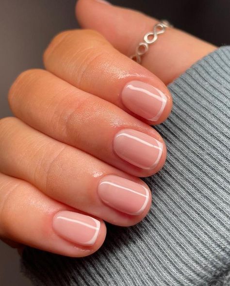 Trendy Natural Nails Short, French Nails Natural Nail, Trendy Short Gel Nails, Very Short Natural Nails, Short Natural Nails Ideas, Very Short French Nails, Natural Short Nails Ideas, Extremely Short Nails, French Manicure Long Nails