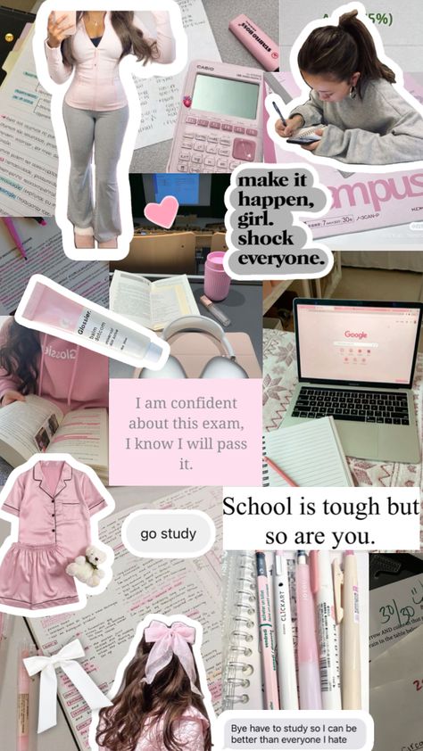 go study! ., 🧷 ✧ 📄˚. ᵎᵎ 🎀., [ #study , #studyaesthetic , #studymotivation , #studyinginspo , #studymoodboard , #school , #romanticizingschool , #romanticism , #pink , #moodboards , #coquette ] Studying Inspo Wallpaper, Go Study, School Motivation Quotes, Pink Academia, Nursing Motivation, Academic Aesthetic, School Preparation, Exam Motivation, Study Board