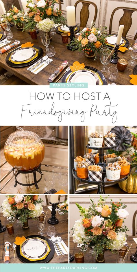 Hosting Friendsgiving, Friendsgiving Dinner Party, Friendsgiving Decorations, Friendsgiving Food, Fall Harvest Party, Thanksgiving Dinner Party, Thanksgiving Friendsgiving, Fall Dinner Party, Friendsgiving Dinner