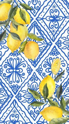 Lemon Print Wallpaper, Amalfi Coast Aesthetic Wallpaper, Lemon Phone Wallpaper, Italian Print Pattern, Lemon Background Aesthetic, Italian Wallpaper Aesthetic, Lemon Wallpaper Iphone, Amalfi Coast Wallpaper, Lemon Iphone Wallpaper