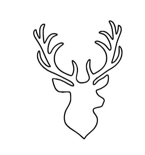 Buck Drawing Easy, Deer Easy Drawing, Hunting Drawings Easy, Hunting Stencils, Hunting Doodles, Fishing Drawings, Outdoors Game, Projector Images, Deer Hunting Humor