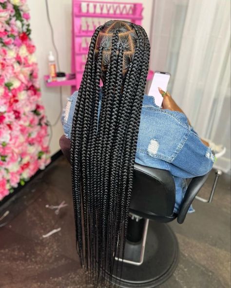 Black Hair Protective Styles, Black Kids Braids Hairstyles, Cute Box Braids, Big Box Braids, Big Box Braids Hairstyles, Goddess Braids Hairstyles, Gorgeous Hairstyles, Box Braids Hairstyles For Black Women, Cute Braided Hairstyles