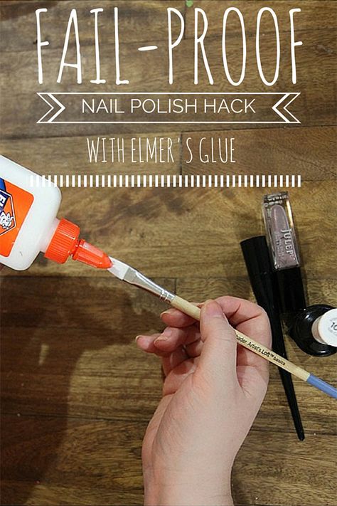 nail polish hack Nail Polish Hacks, Natural Nail Polish, Elmer's Glue, Glue On Nails, Diy Beauty, Diy Nails, Manicure And Pedicure, Beauty Nails, Nail Tips