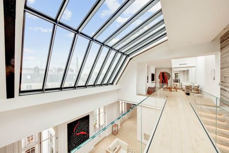 Magnificent Penthouse With Luxury Quality In The In Paris, île De France, France For Sale (11638686) Paris Penthouse, Two Story Penthouse, Paris House, Paris Home, 3d Tour, Modern Houses, Luxury Property, Reception Rooms, Penthouse